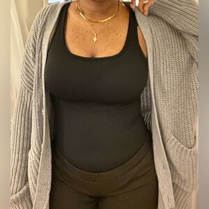 AERIE Grey Knitted Cardigan